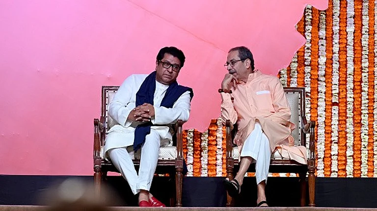 Raj Thackeray formed the MNS in 2006 after parting ways with the Shiv Sena, then led by Balasaheb and Uddhav. - Getty