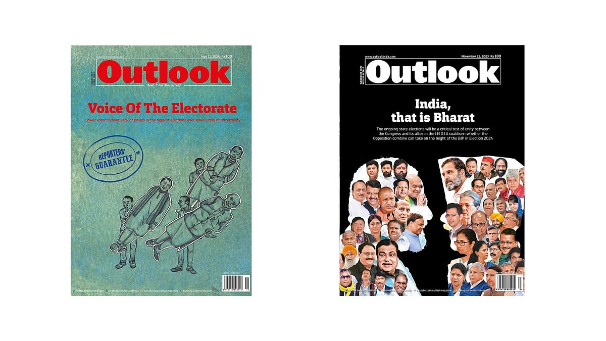 File photo  : Outlook Magazine's Issues 'Voice Of The Electorate' and 'India, That Is Bharat'