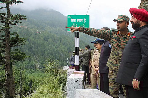 Gurmit Singh visits landslide-affected areas