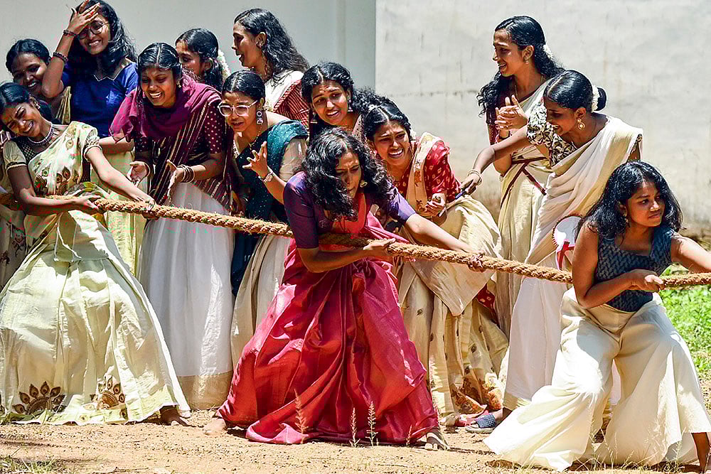 | Photo: PTI : Onam preparations