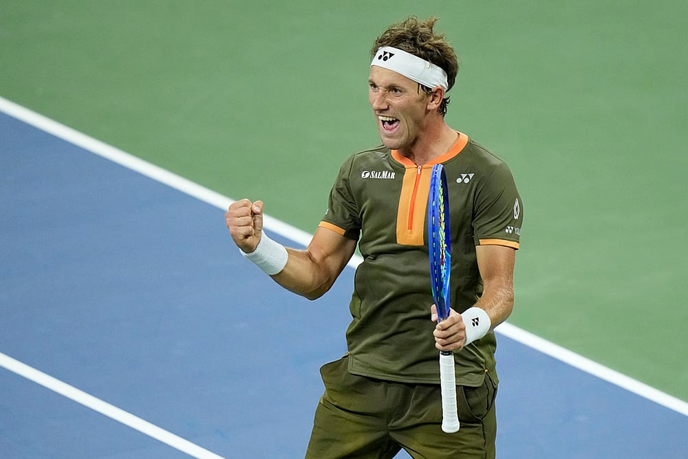 | Photo: AP/Frank Franklin II : US Open 2025: Casper Ruud vs Sebastian Ofner