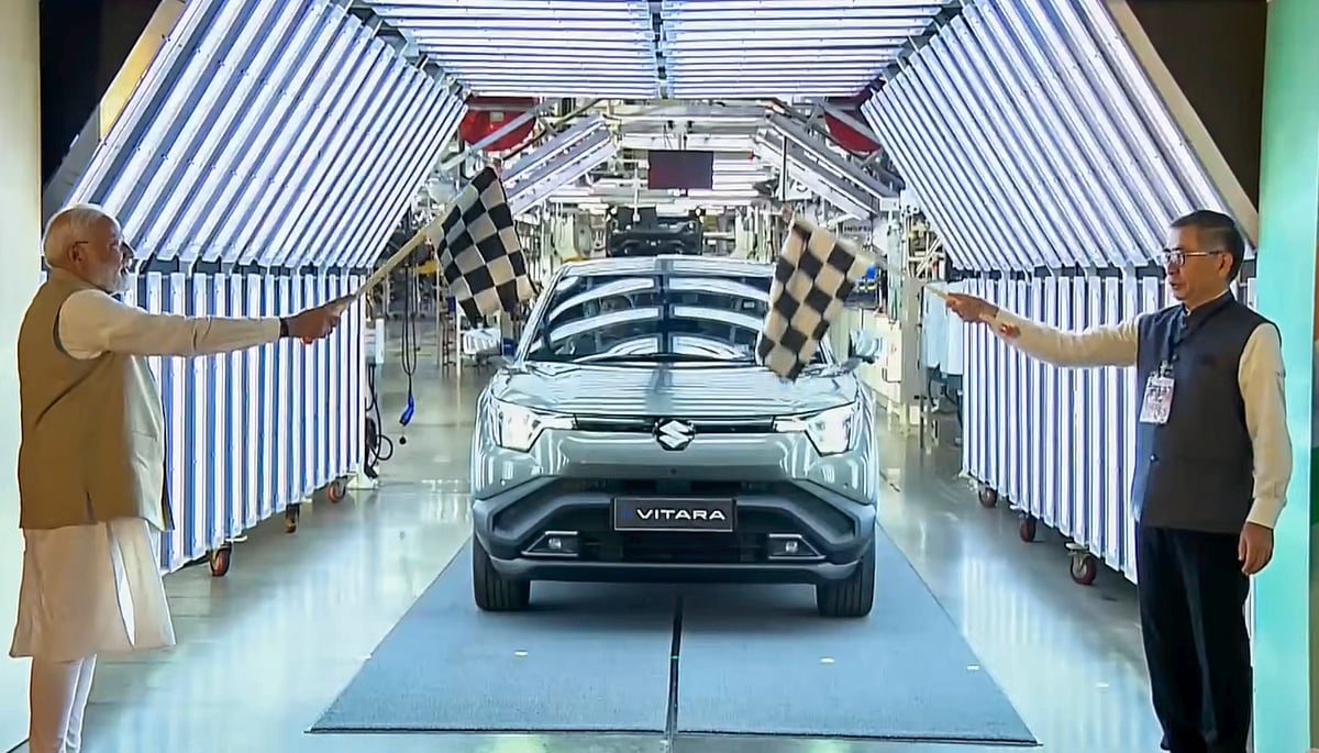 PTI : The Gujarat plant is set to become one of the world's largest automobile manufacturing hubs, with a projected capacity of 1 million units and ramped-up EV production beginning immediately.