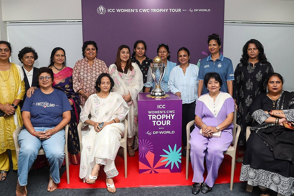 | Photo credit: Special Arrangement : ICC Women’s World Cup 2025 Trophy Tour