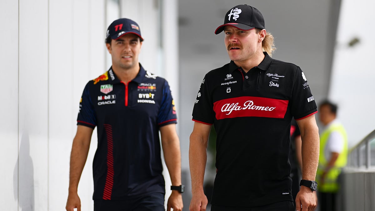 New Cadillac drivers Valtteri Bottas and Sergio Perez