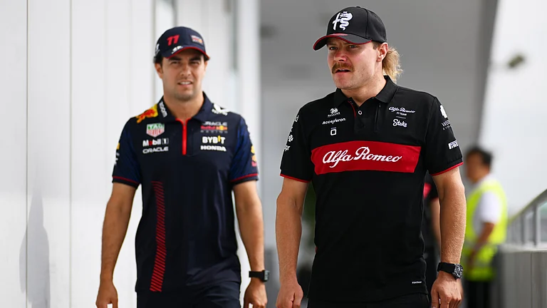 New Cadillac drivers Valtteri Bottas and Sergio Perez - null