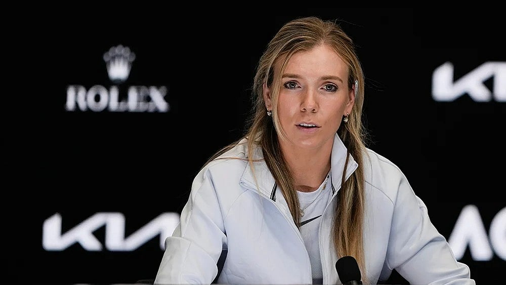 | Photo: AP/Ng Han Guan : Britain's Katie Boulter