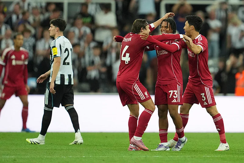 Britain soccer Premier League 2025-26 Newcastle United vs Liverpool_1