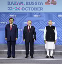 Getty  : Xi Jinping, Putin and Modi