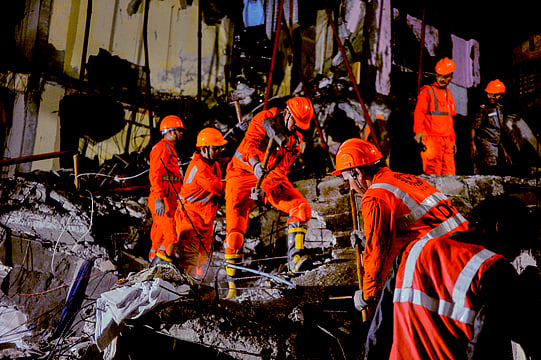 Mother, Toddler Killed, Several Injured As Part Of Building Collapses In Maharashtra's Palghar District