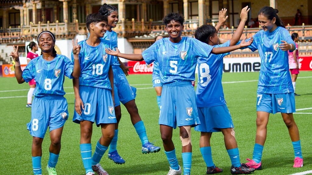 Photo: AIFF : India Vs Bhutan Live Score, SAFF U17 Women's Championship: The Young Tigresses beat the hosts 8-0 in their last outing.