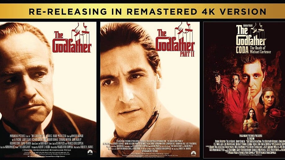 Special arrangement : The Godfather Trilogy to be re-released in 4K version