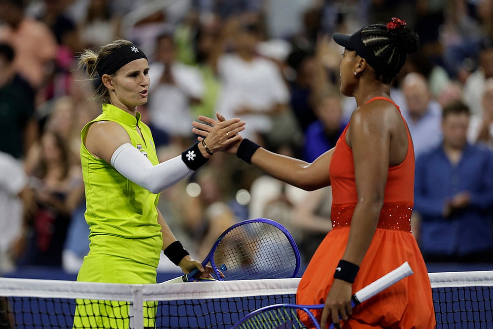 | Photo: AP/Adam Hunger : US Open 2025: Naomi Osaka Vs Greet Minnen