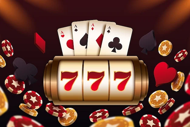 Poker chips and cards