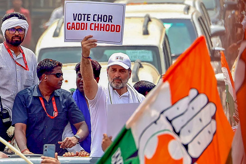 Rahul Gandhi leads Voter Adhikar Yatra in Bihar