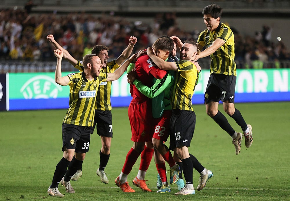 | Photo: AP/Alikhan Sariyev : UEFA Champions League: Kairat vs Celtic