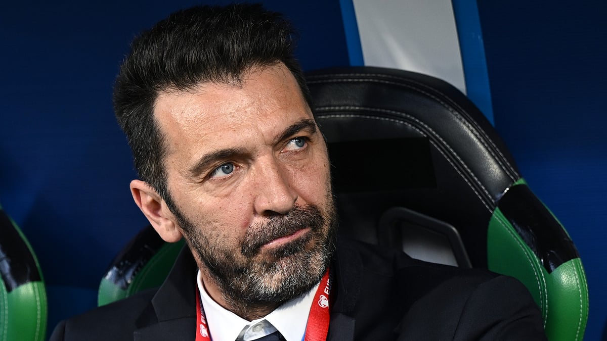 Head of a delegation of the Italian football federation, Gianluigi Buffon
