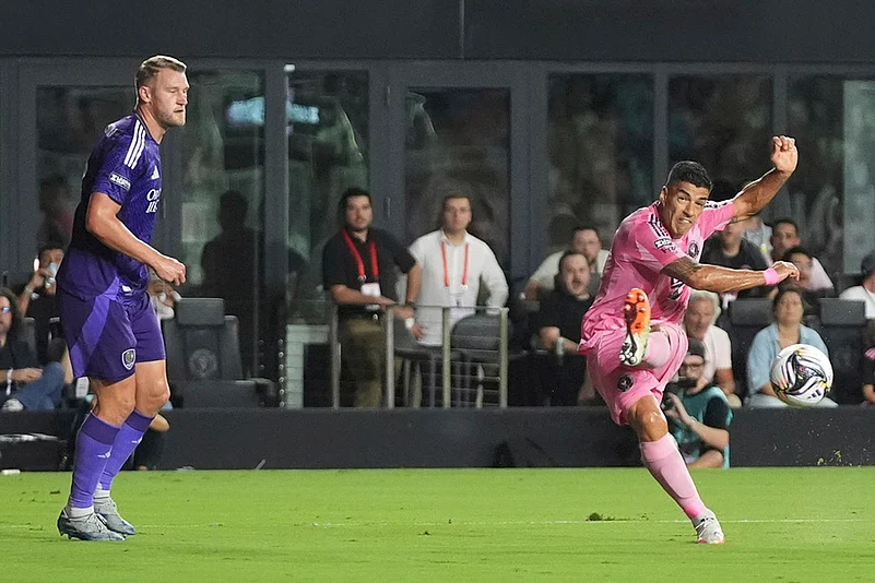 Leagues Cup soccer 2025 Inter Miami Vs Orlando City Semi-final photos_ Luis Suárez