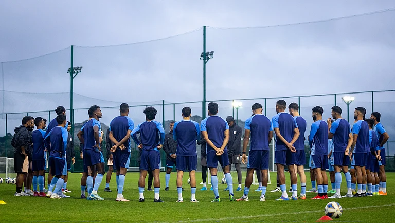 Indian football team players in a camp. - X/IndianFootball