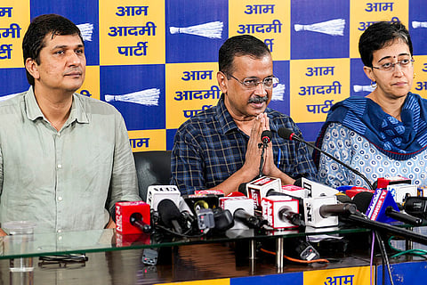 AAP press conference in Delhi
