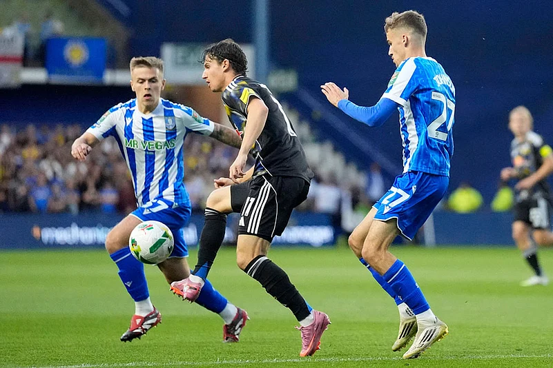 EFL Cup 2025-26 Round 2 soccer match Sheffield Wednesday vs Leeds United_ Brenden Aaronson
