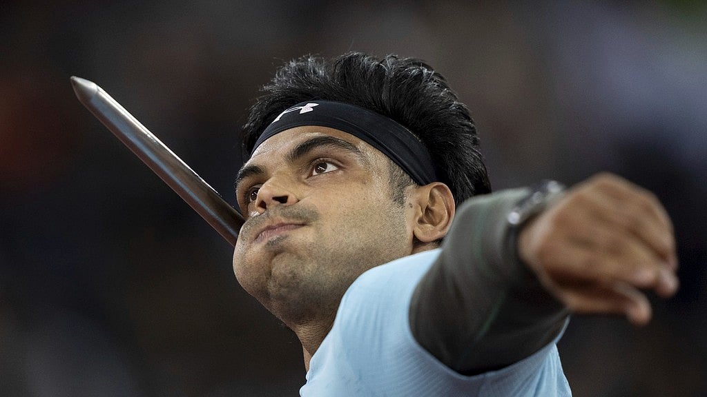 AP : Neeraj Chopra of India competes in the men's javelin competition during the World Athletics Diamond League final