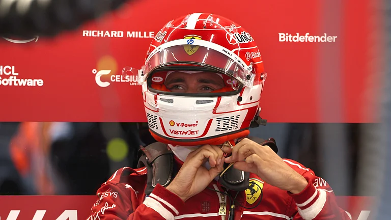 Ferrari's Charles Leclerc at the Dutch Grand Prix 2025. - null