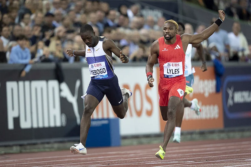 Switzerland Diamond League finals 2025 day 2 photos_Noah Lyles of the US
