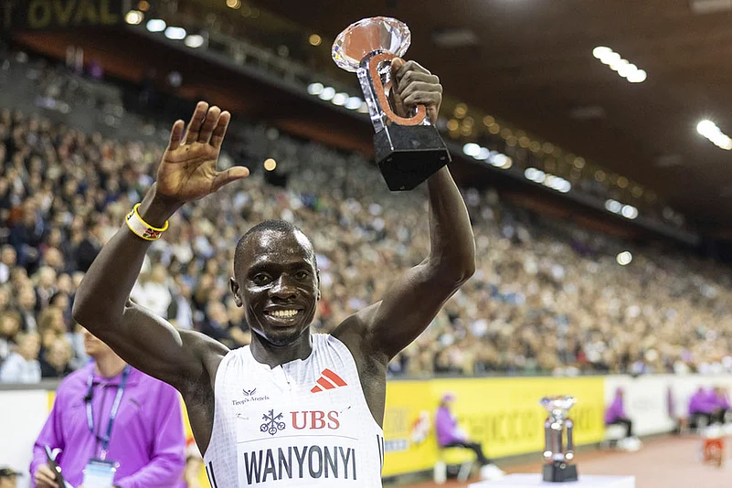 Switzerland Diamond League finals 2025 day 2 photos_Emmanuel Wanyonyi of Kenya