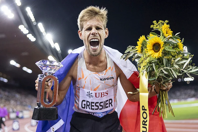 Switzerland Diamond League finals 2025 day 2 photos_Jimmy Gressier of France