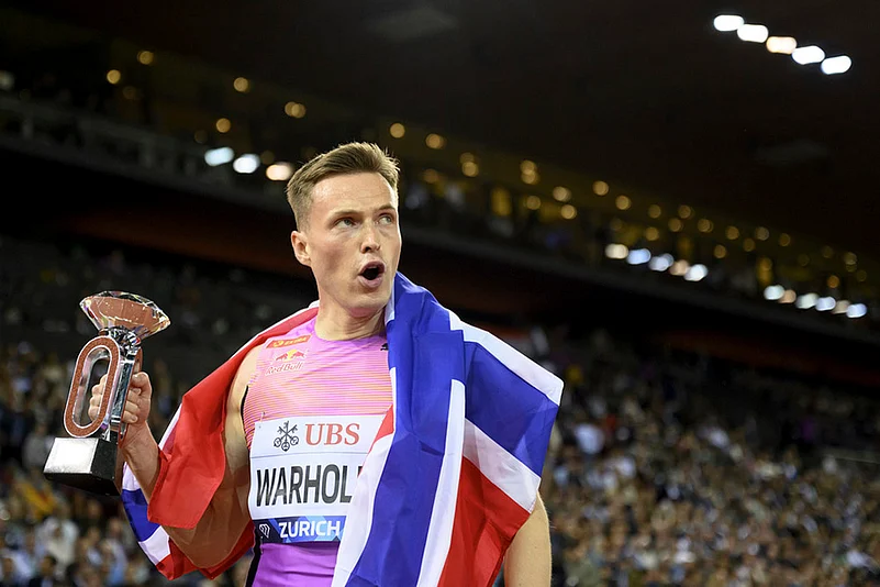 Switzerland Diamond League finals 2025 day 2 photos_Karsten Warholm of Norway