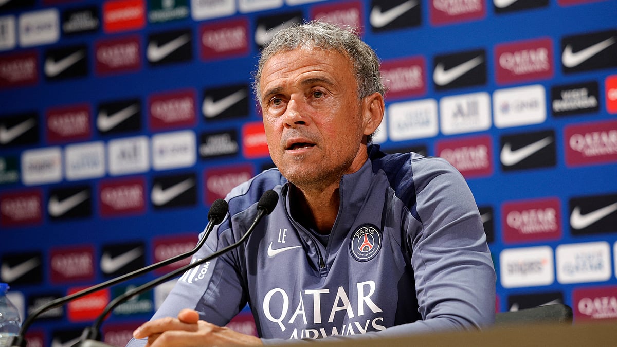 Paris Saint-Germain boss Luis Enrique taking questions ahead of the Toulouse vs PSG match.