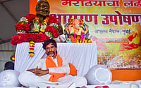 PTI : Mumbai: Activist Manoj Jarange Patil during his indefinite hunger strike demanding Maratha reservation, at Azad Maidan, in Mumbai, Friday, Aug. 29, 2025