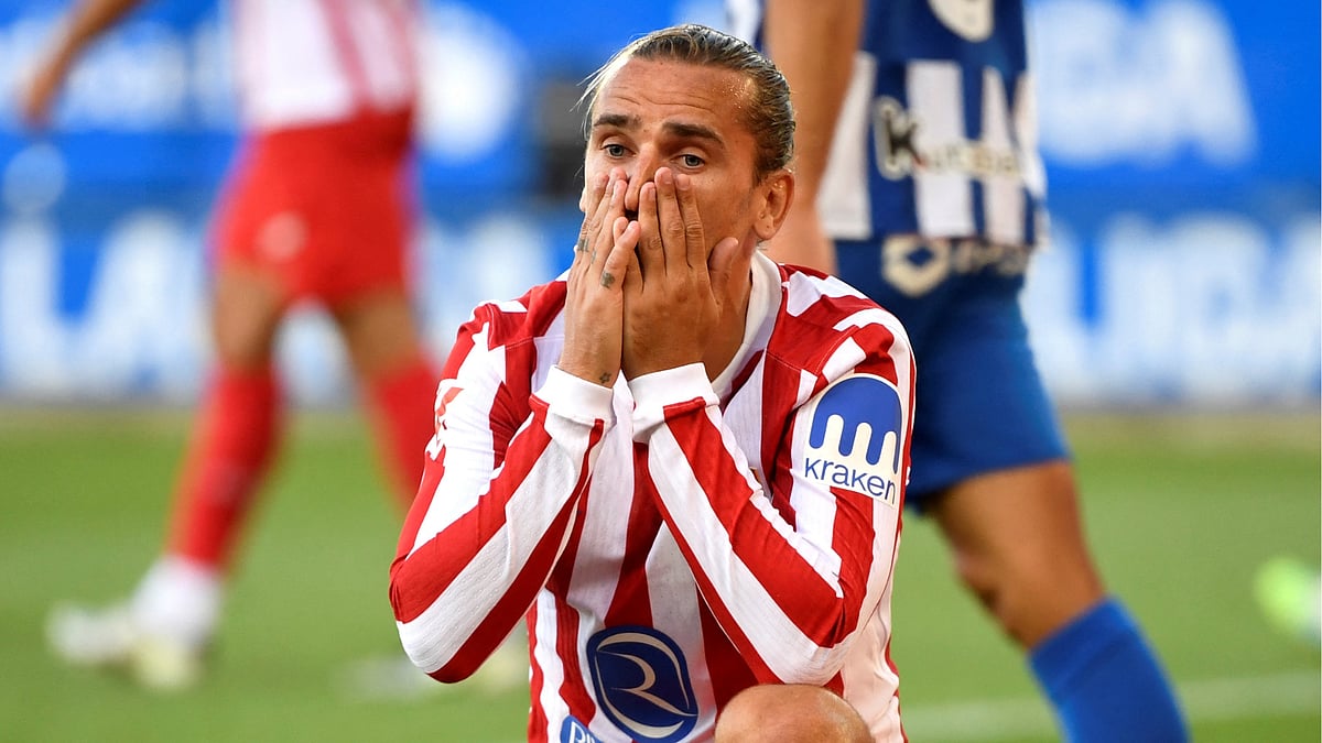 Antoine Griezmann during Atletico Madrid's 1-1 draw with Alaves