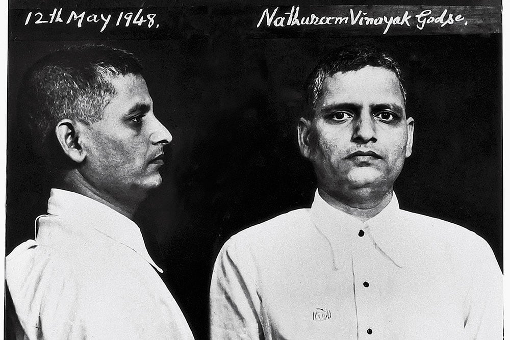 | Getty Images : Archival Memory - Mug shot of Nathuram Godse from 1948