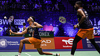 Satwik-Chirag Vs Fajar-Shohibul Fikri Live Score, BWF World Tour Finals 2025: SatChi Beat Indonesian Pair To Top Group B | Photo: X/BAI_media : Chirag Shetty and Satwiksairaj Rankireddy in action in the BWF World Championships 2025.