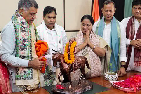 Rekha Gupta at District Committee Chairman's office inauguration