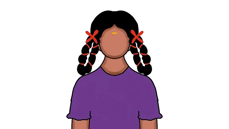 A schoolgirl in India