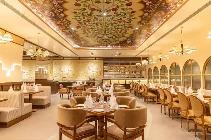 Inside view of Banana Leaf with proper tables and chairs