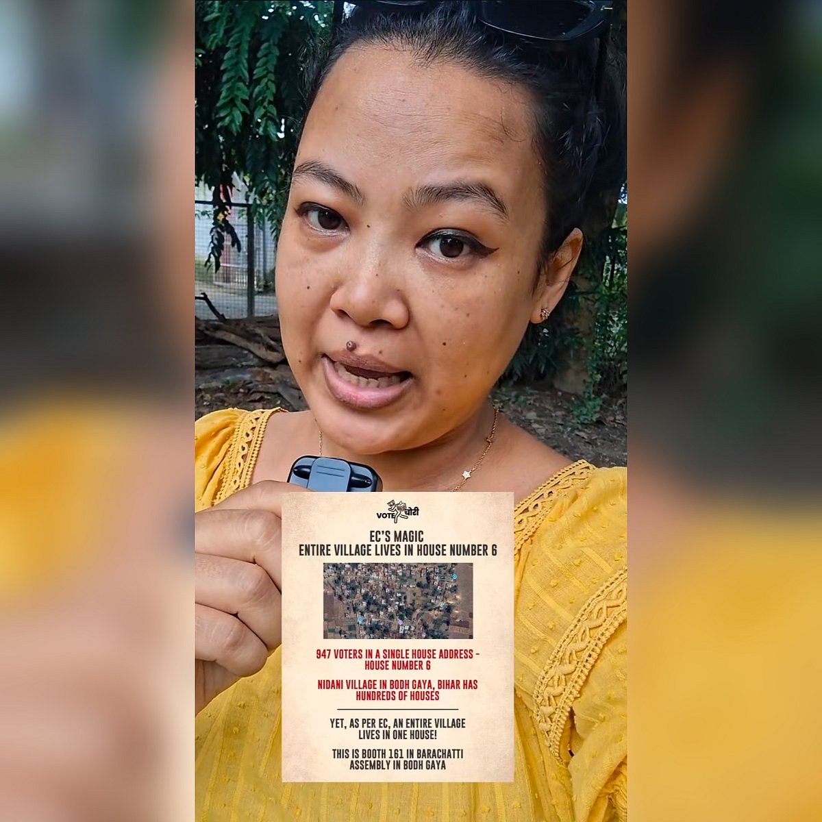 Screengrab from the Instagram video