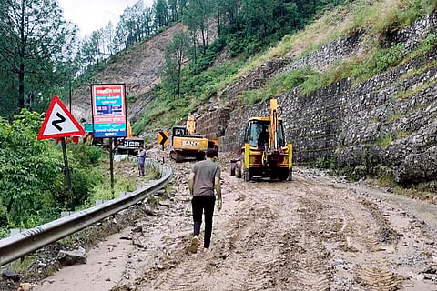 Badrinath National Highway blocked after landslide