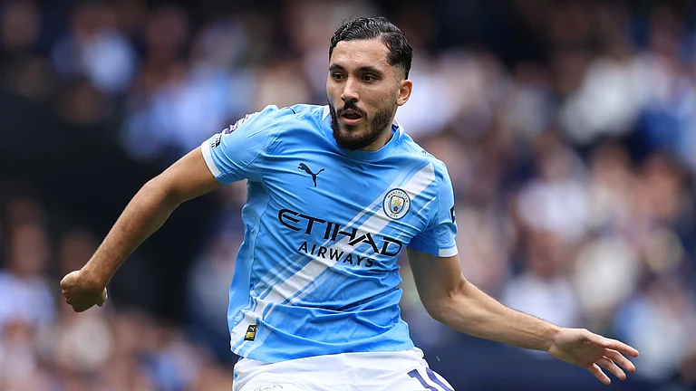 Manchester City's Rayan Cherki - null