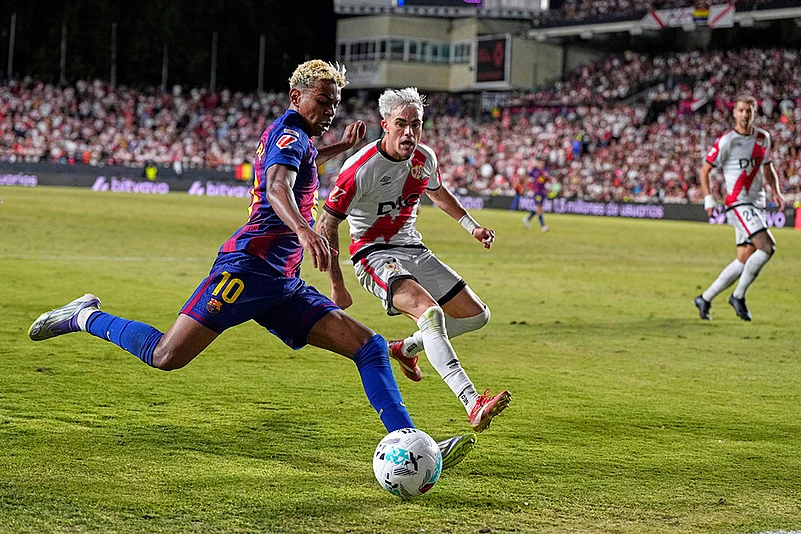 Spain soccer La Liga 2025-26 Rayo Vallecano vs FC Barcelona_Lamine Yamal