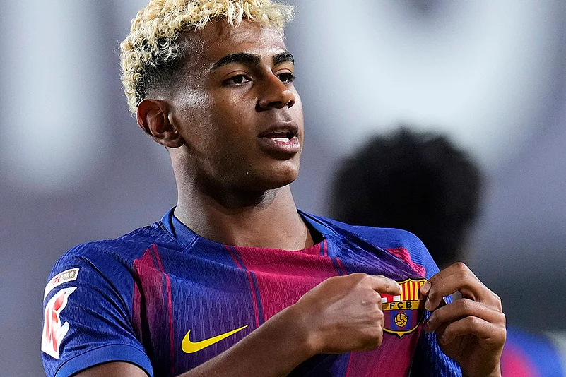 Spain soccer La Liga 2025-26 Rayo Vallecano vs FC Barcelona_Lamine Yamal