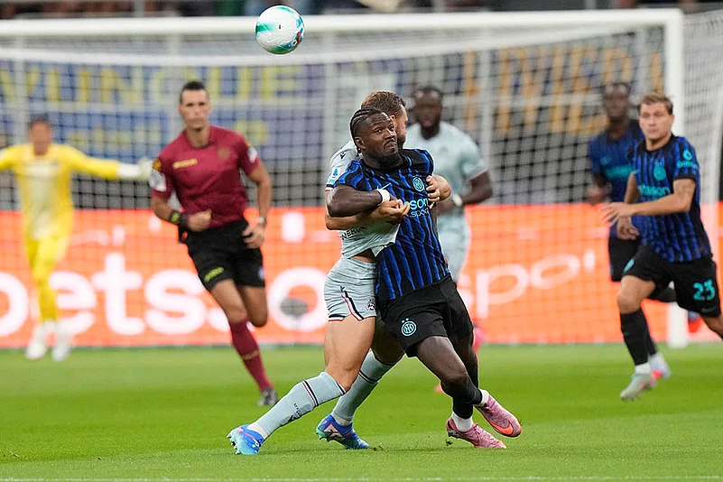 Italy soccer Serie A 2025-26 Inter Milan Vs Udinese_Marcus Thuram