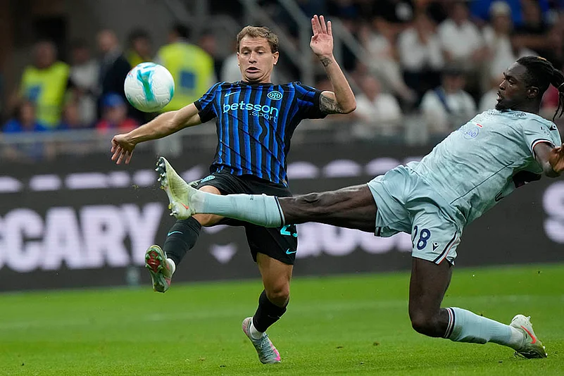 Italy soccer Serie A 2025-26 Inter Milan Vs Udinese_Nicolo Barella