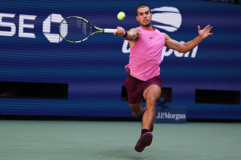 US Open Tennis: Carlos Alcaraz vs Arthur Rinderknech