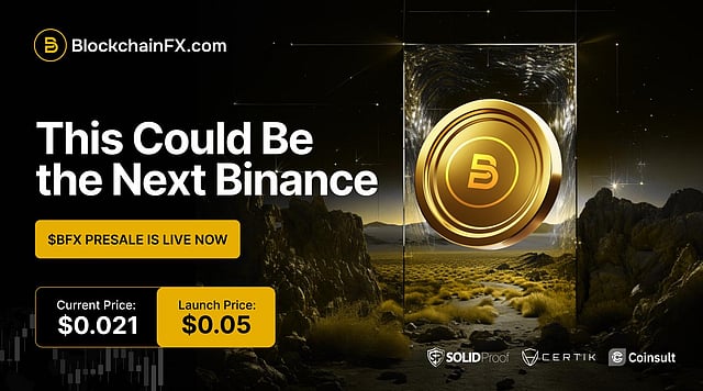 BlockchainFX Turns Presale Into A Jackpot: $500,000 Giveaway, 35% Bonus Tokens, And A 90% APY Crypto Super App
