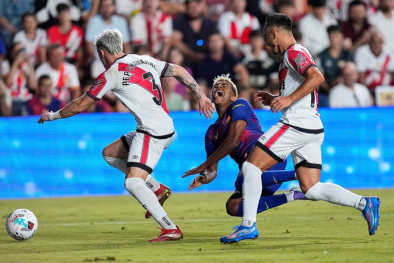 Spain soccer La Liga 2025-26 Rayo Vallecano vs FC Barcelona_Lamine Yamal