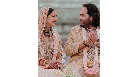 Radhika Merchant and Anant Ambani wedding ceremony photo