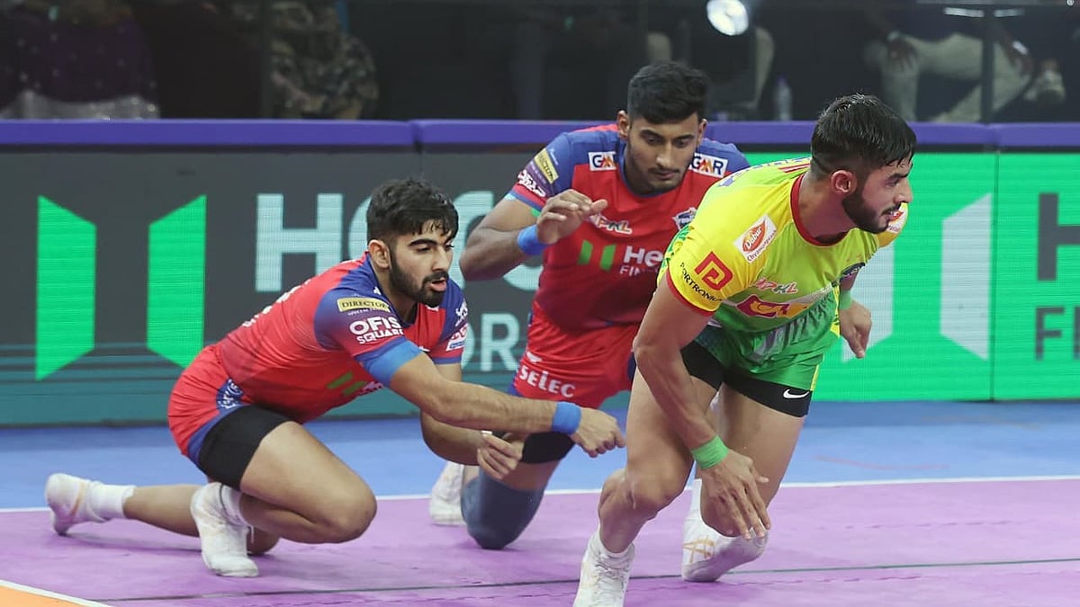 PKL : Patna Pirates vs UP Yoddhas, PKL 2025: On-court action from the match.